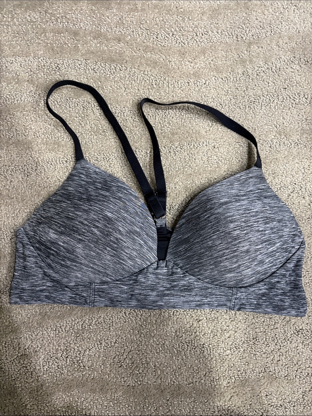 La SENZA Heathered Gray Wireless T-Shirt Bra